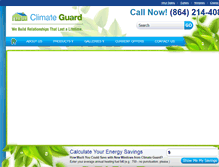 Tablet Screenshot of climateguardllc.com